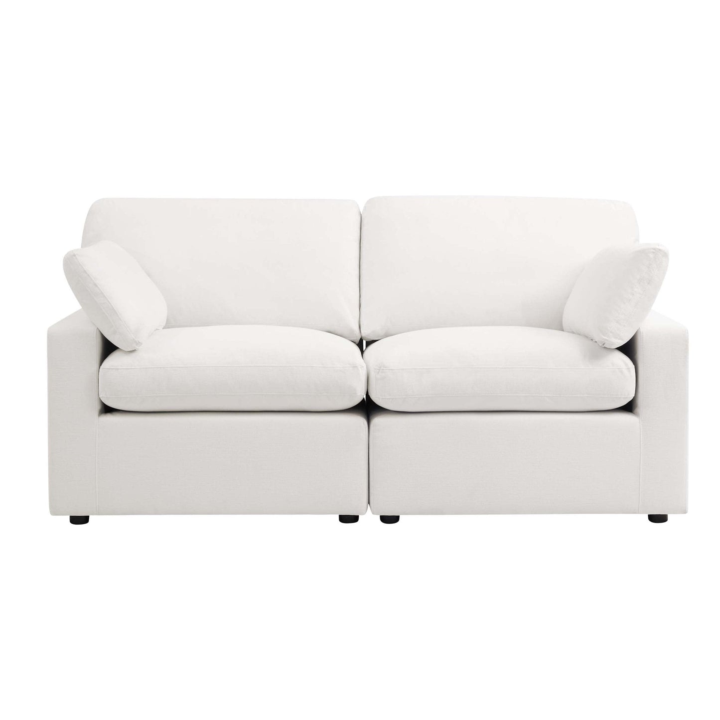 DUS-CC2-06216 Grade-C2 Dusk Cairo Feather 2 Seater Sofa - Vanilla RRP £773.00