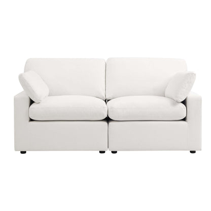 DUS-CC2-06216 Grade-C2 Dusk Cairo Feather 2 Seater Sofa - Vanilla RRP £773.00