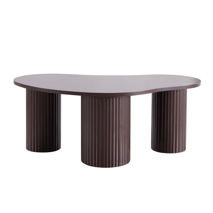 DUS-CC2-08560 Grade-B Dusk Evie Irregular Coffee Table - Chocolate RRP £149.00