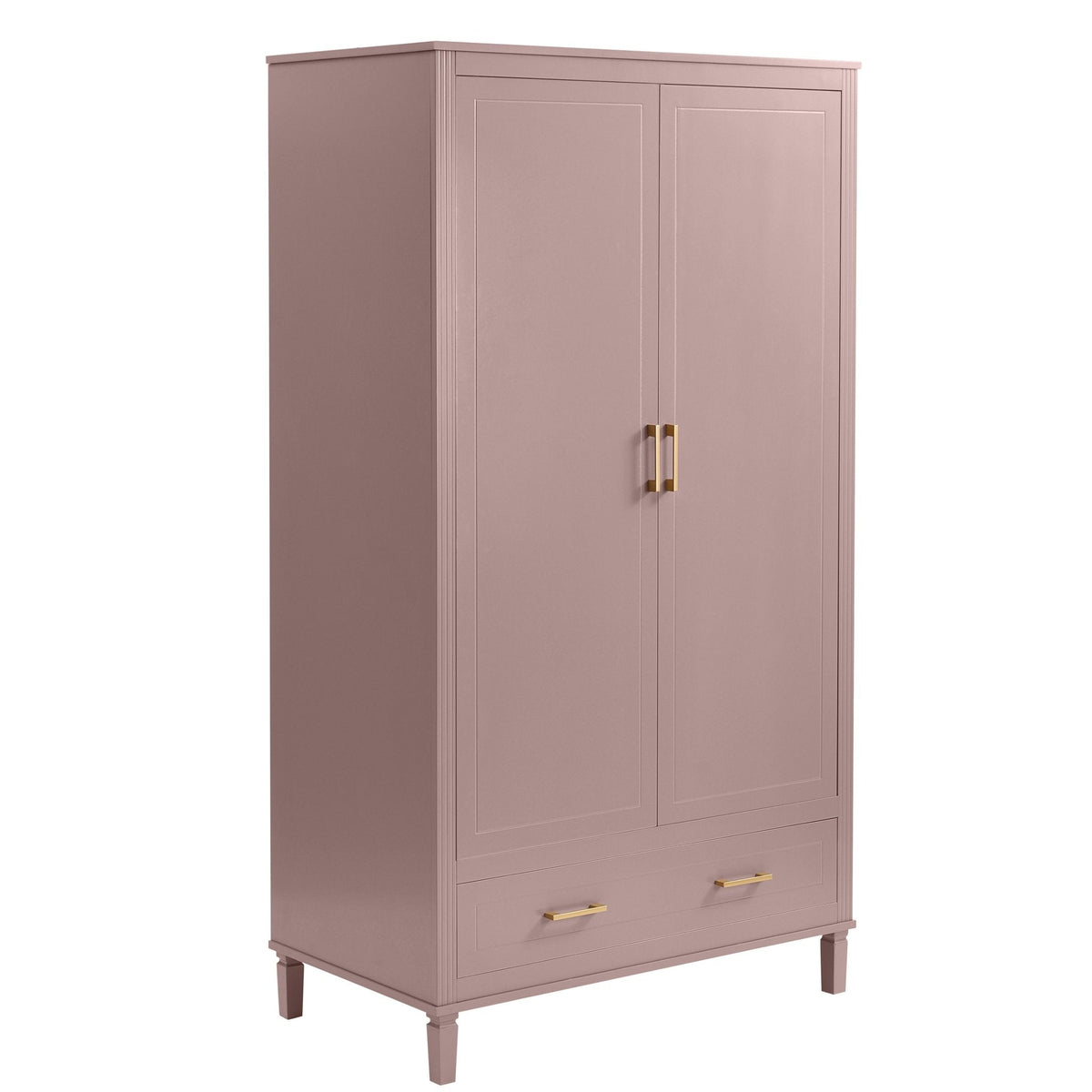 Dusk Grade B Sienna Dusty Mauve 2 Door Double Wardrobe with Drawer RRP £319