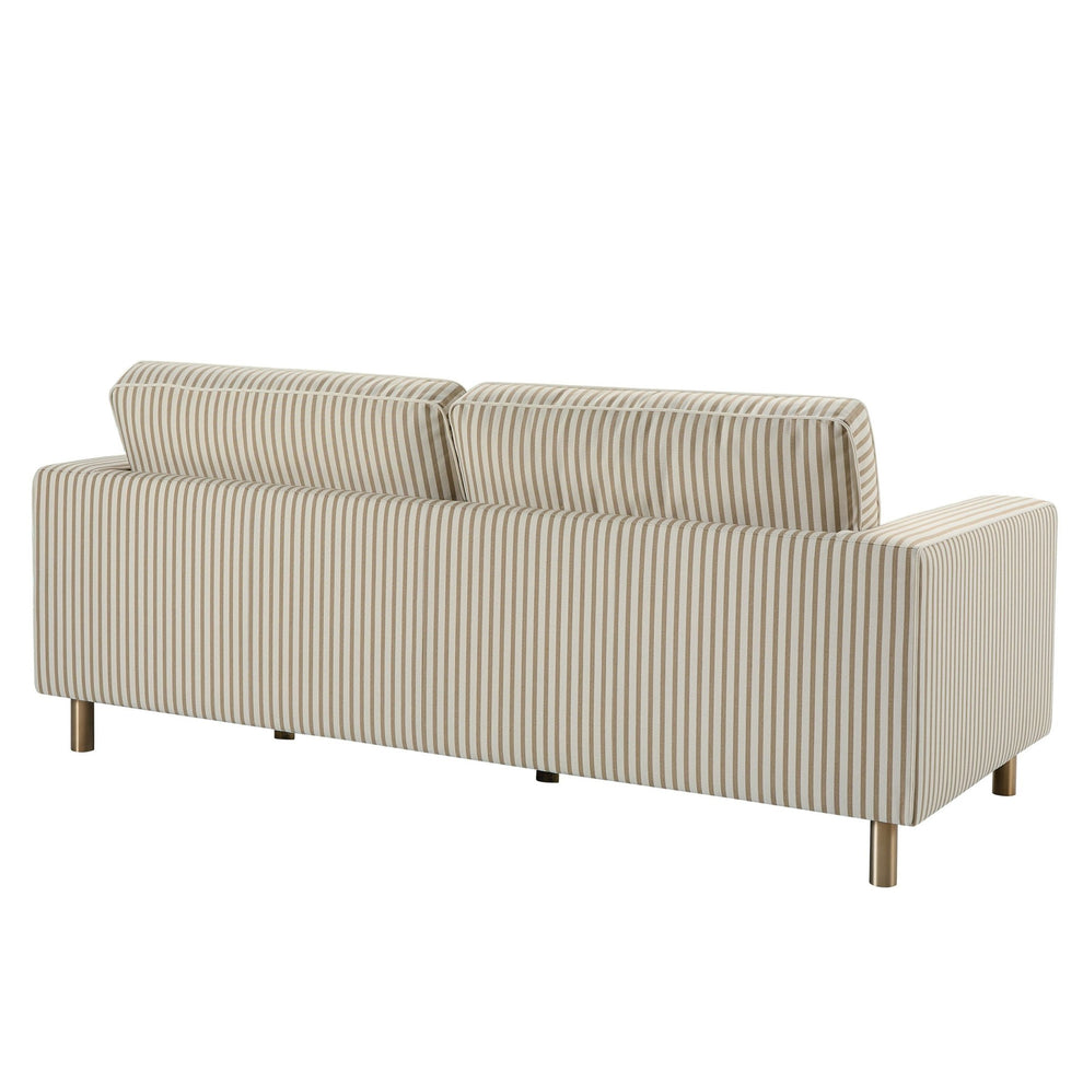 Dusk Soho Grade B, Sand Stripe 3 Seater Sofa RRP £569