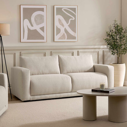 DUS-CC2-04984 Grade-C2 Dusk Chicago 3 Seater Sofa - Beige RRP £569.00