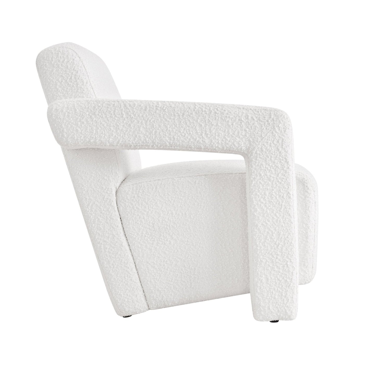 DUS-CC2-06010 Grade-B Dusk Ciara Accent Chair - Boucle Off White RRP £97.00