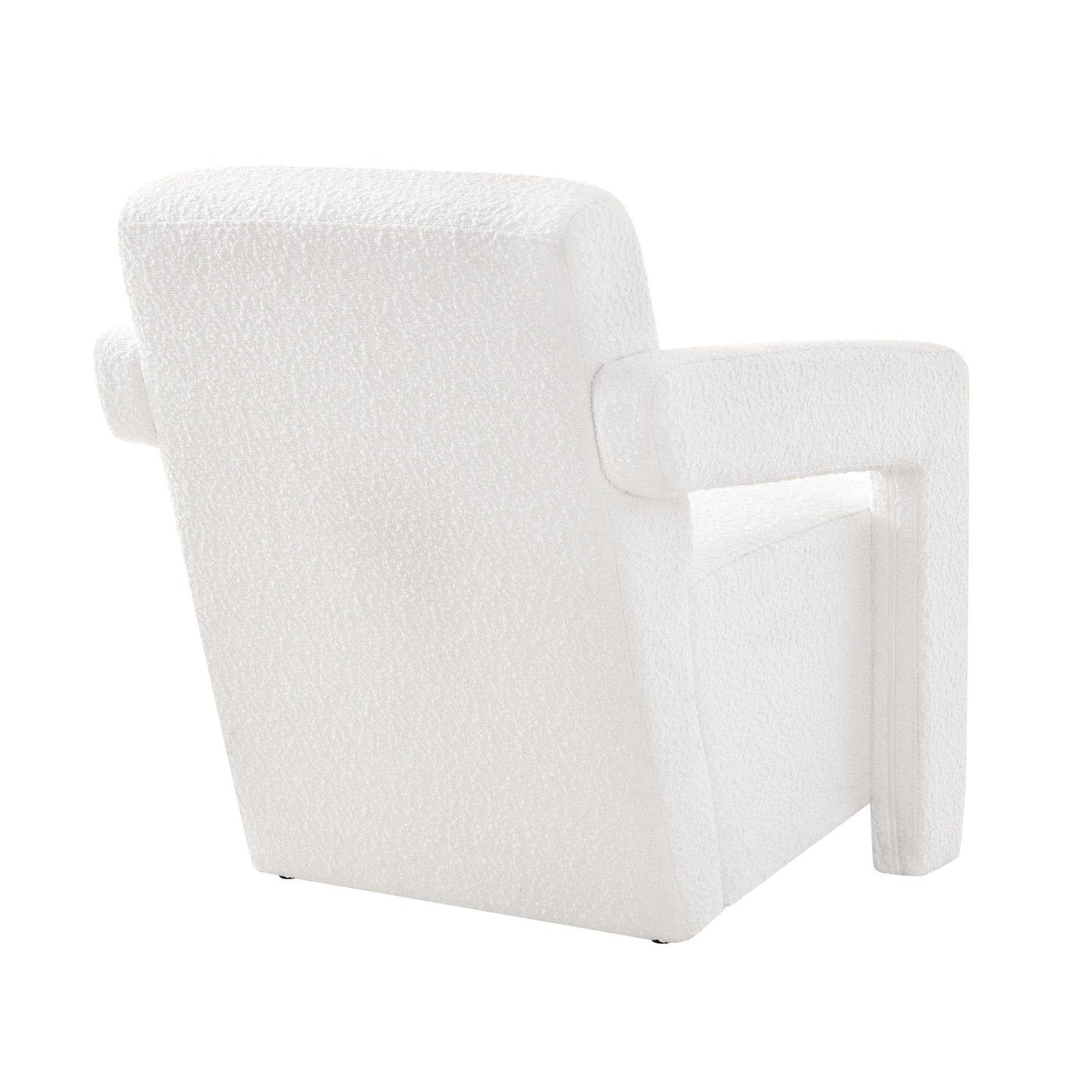 DUS-CC2-06010 Grade-B Dusk Ciara Accent Chair - Boucle Off White RRP £97.00