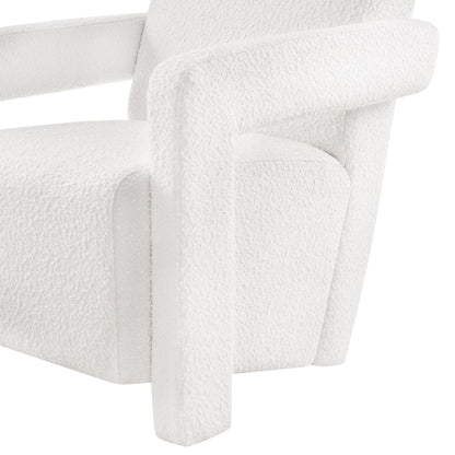 DUS-CC2-06010 Grade-B Dusk Ciara Accent Chair - Boucle Off White RRP £97.00