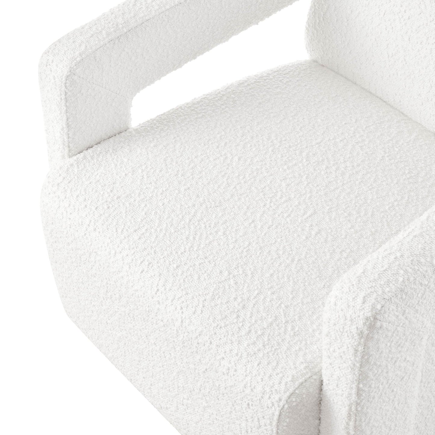 DUS-CC2-06010 Grade-B Dusk Ciara Accent Chair - Boucle Off White RRP £97.00