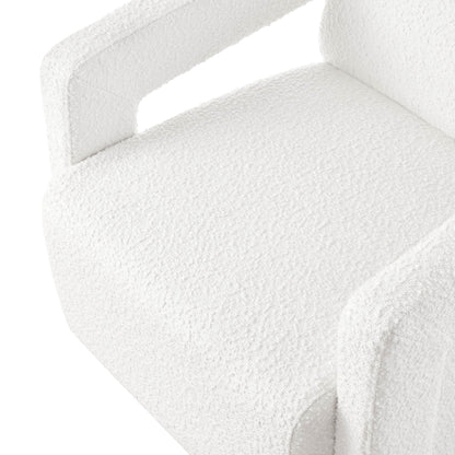 DUS-CC2-06010 Grade-B Dusk Ciara Accent Chair - Boucle Off White RRP £97.00