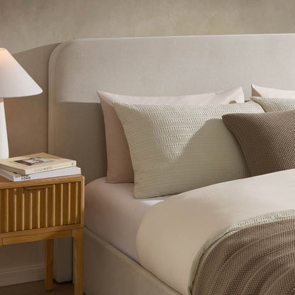 Dusk Grade B Ascot Natural Linen Look Double Ottoman Storage Bed RRP £254