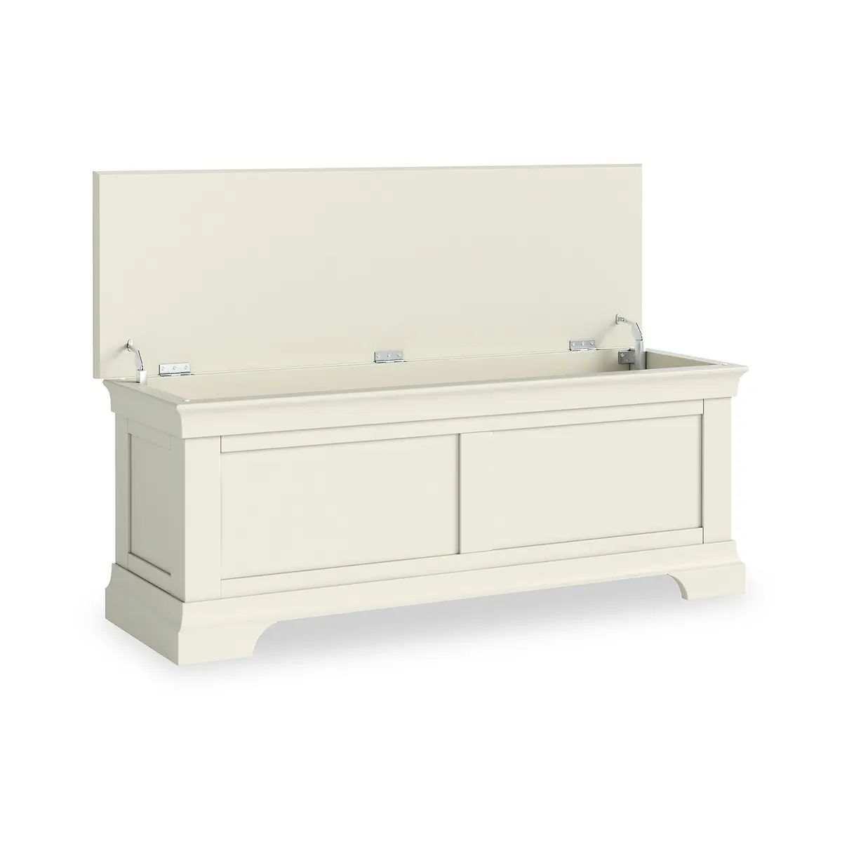 ROS-OUT-00945 Grade-B Roseland Furniture Colette Cream Blanket Box RRP £230.00