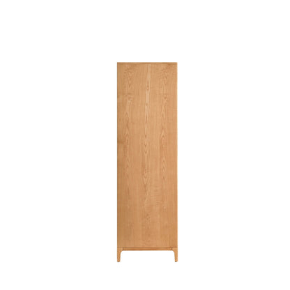 Dusk Elena Grade B Ash Light Wood 2 Door Double Wardrobe with Drawers RRP £389
