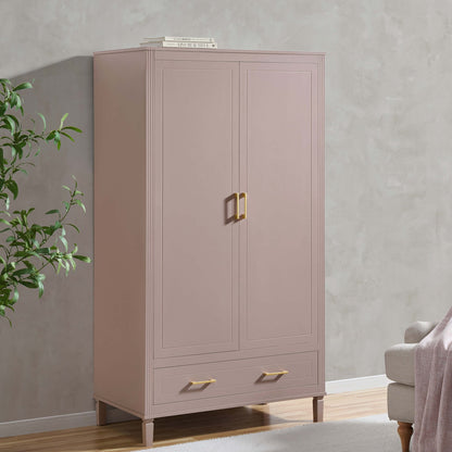 Dusk Grade B Sienna Dusty Mauve 2 Door Double Wardrobe with Drawer RRP £319