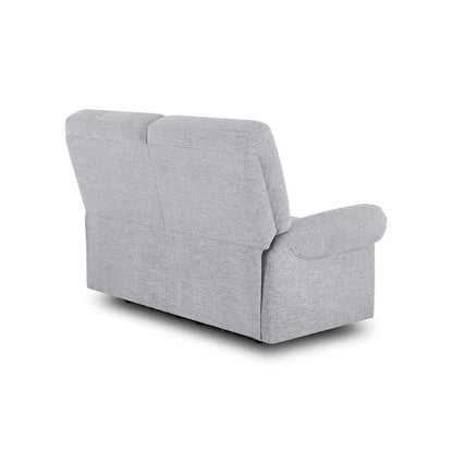  Oak Furnitureland Grade B Eastbourne Keswick Dove Fabric 2 Seater Sofa RRP £1180