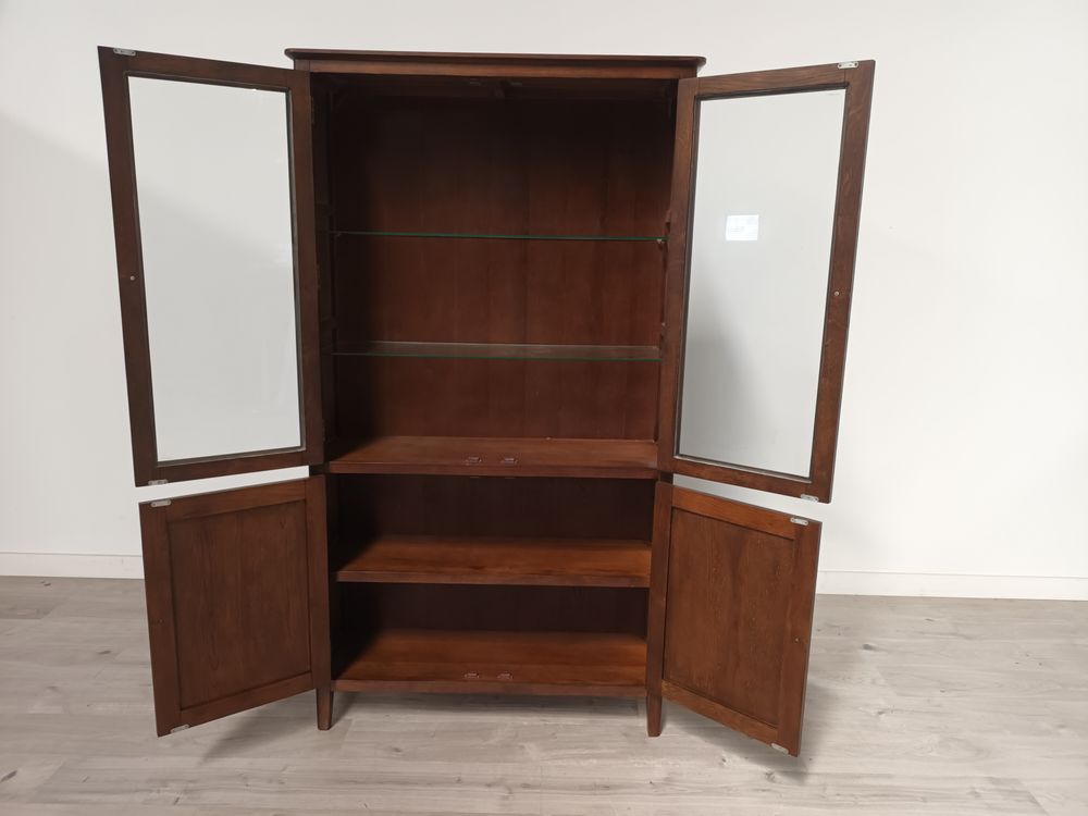 Roseland Grade B Furniture Dark Oak Display Cabinet RRP £770