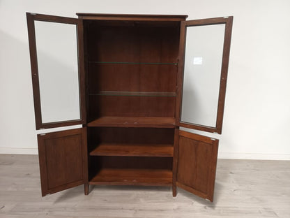 Roseland Grade B Furniture Dark Oak Display Cabinet RRP £770