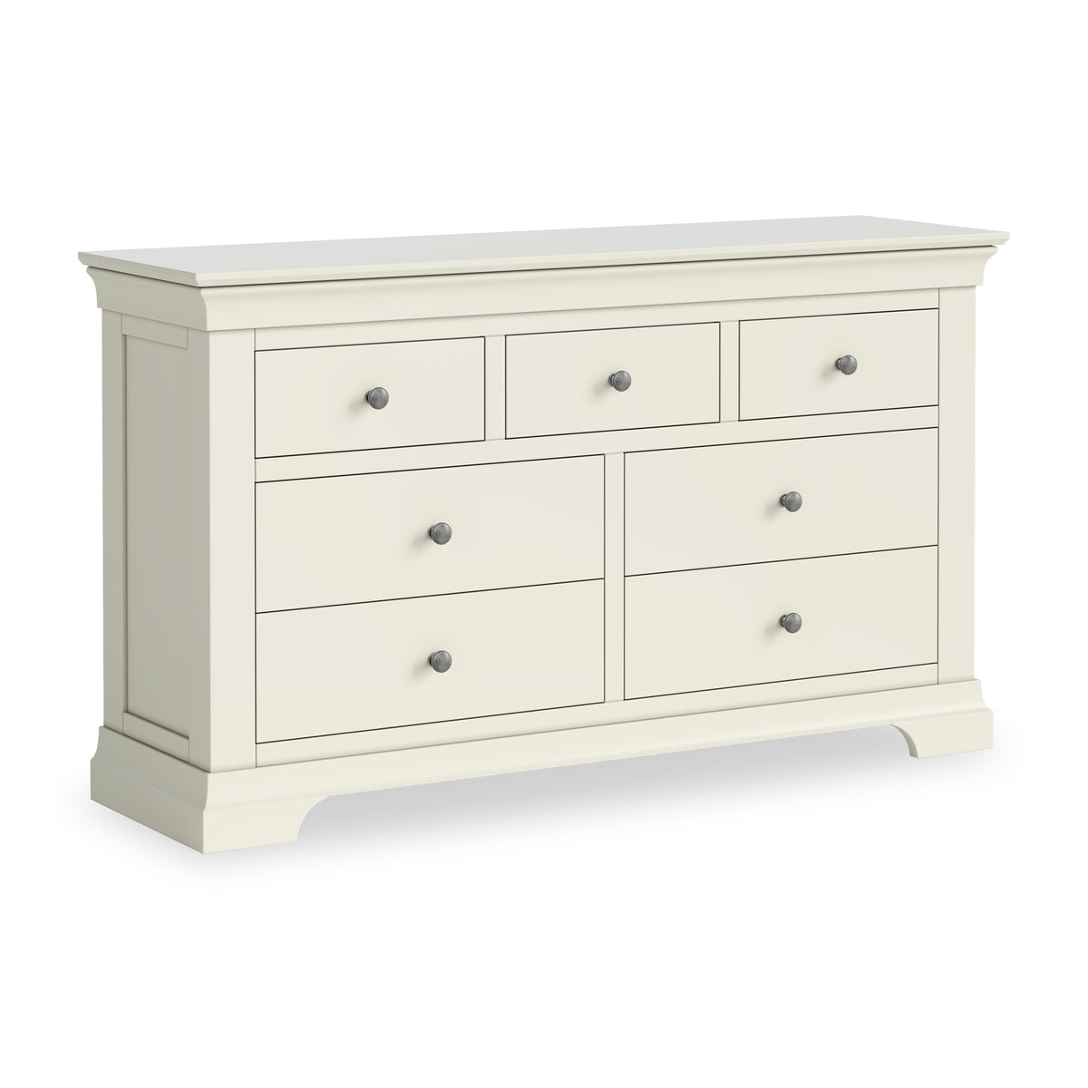 Roseland Grade B Furniture Colette Cream 3 Over 4 Chest Of Drawers RRP £390