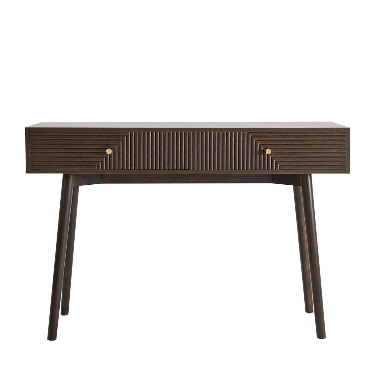 DUS-CC2-08559 Grade-B Dusk Dora Dressing Table Console - Walnut RRP £159.00