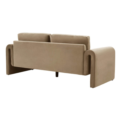 Dusk Grade B Marseille Latte Velvet 3 Seater Sofa RRP £450.00