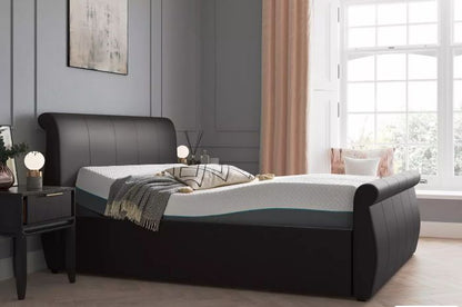 Dreams Lucia Brown Grade B Faux Leather Small Double Sleepmotion Bed Frame RRP £1298