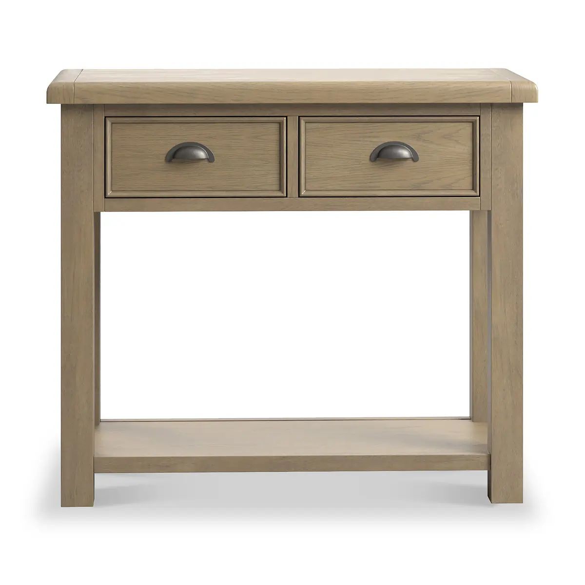Roseland Grade B Furniture Taunton Smoked Oak 2 Drawer Console Table RRP £360