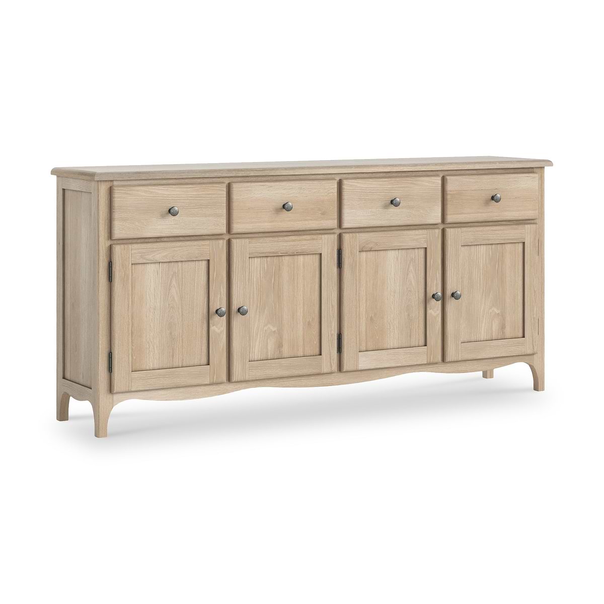 Roseland Grade B Furniture Celine Washed Oak Extra Large Sideboard RRP £490