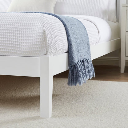 DUS-CC2-05357 Grade-B Dusk Dartmouth Double Bed Frame - White RRP £199.00