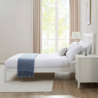 DUS-CC2-05357 Grade-B Dusk Dartmouth Double Bed Frame - White RRP £199.00