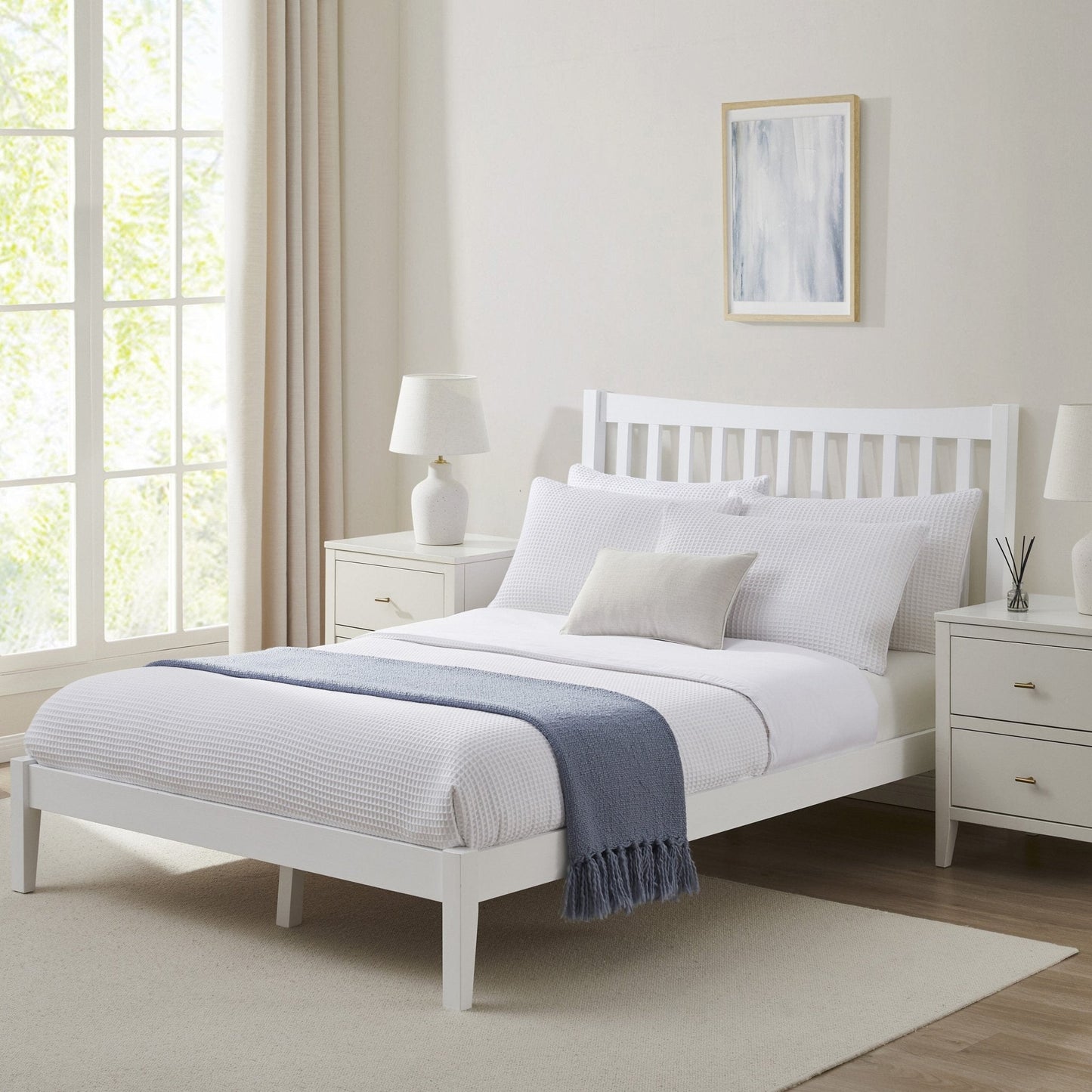 DUS-CC2-00835 Grade-C1 Dusk Dartmouth Single Bed Frame - White RRP £149.00