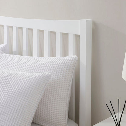 DUS-CC2-05357 Grade-B Dusk Dartmouth Double Bed Frame - White RRP £199.00