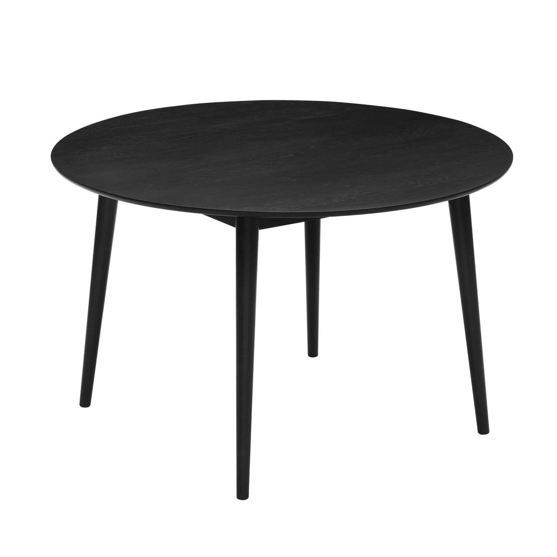 Dusk Heidi Grade B Black Oak 4-6 Seater Round Dining Table RRP £399