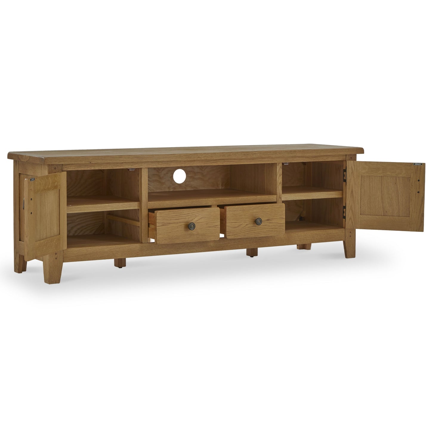 Roseland Furniture Grade B Broadway Oak 180cm TV Unit RRP £540