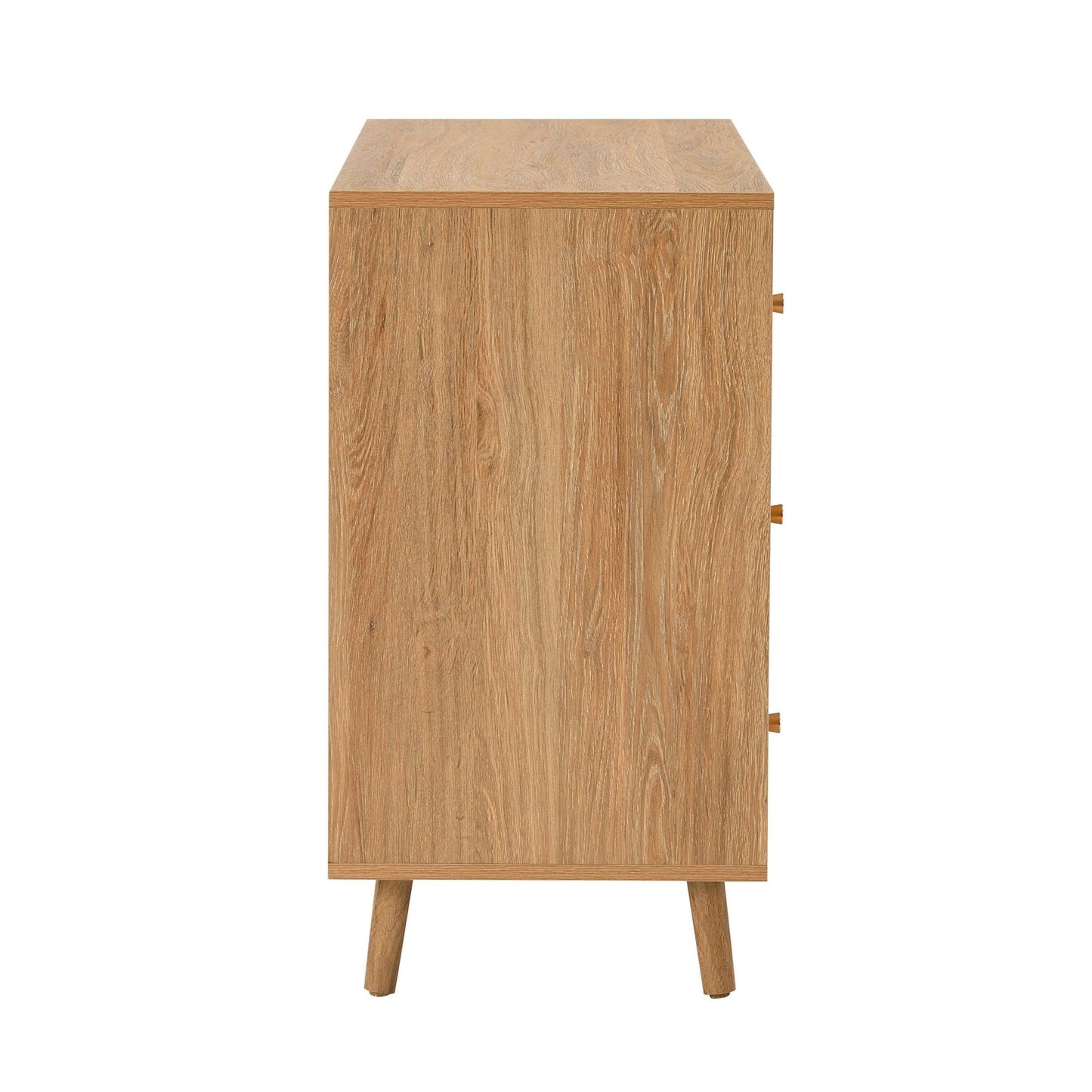 DUS-CC2-03957 Grade-B Dusk Dora 3 Drawer Chest - Light Wood RRP £189.00