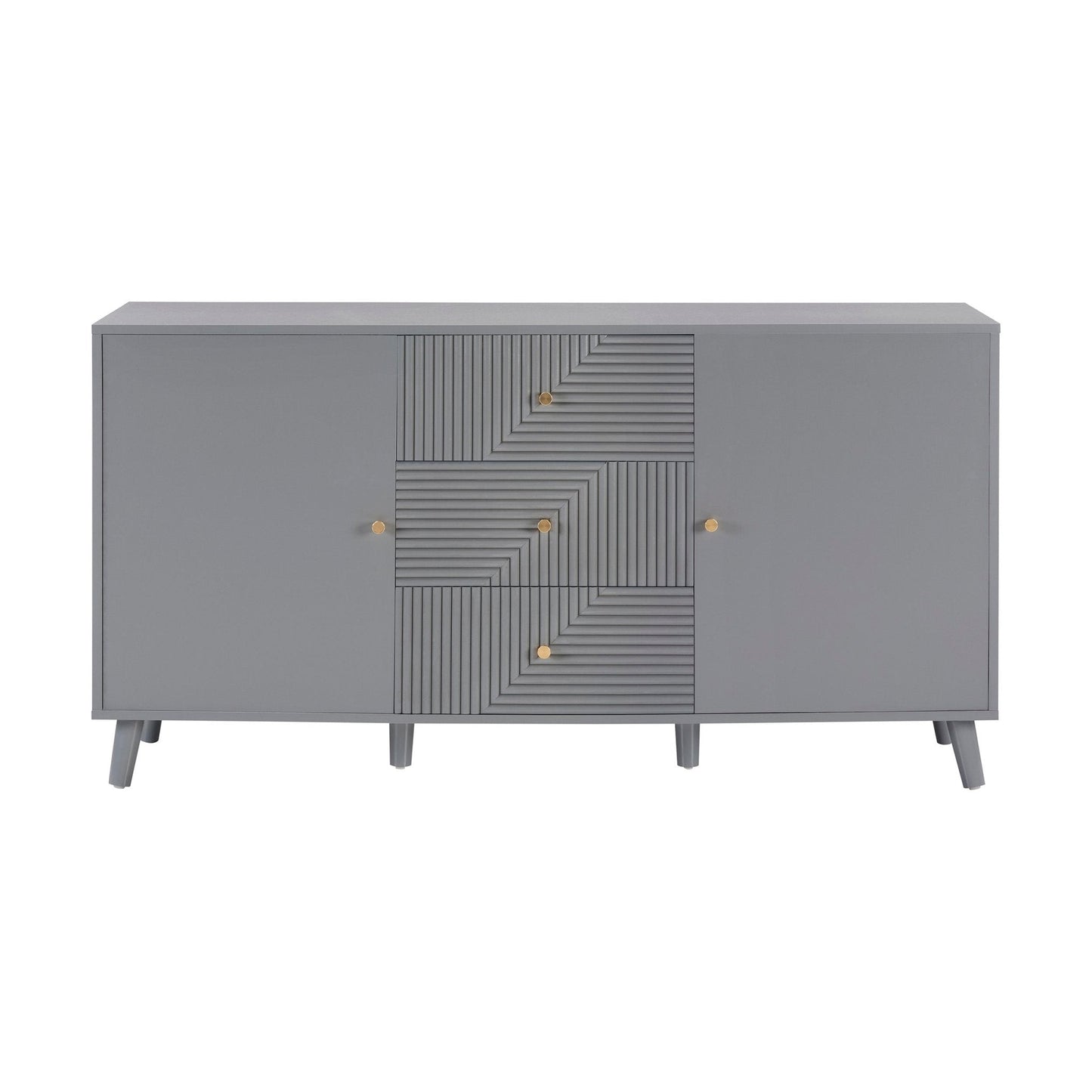 DUS-CC2-04992 Grade-C3 Dusk Dora Large Sideboard with Drawers - Light Grey RRP £217.00
