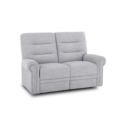  Oak Furnitureland Grade B Eastbourne Keswick Dove Fabric 2 Seater Sofa RRP £1180