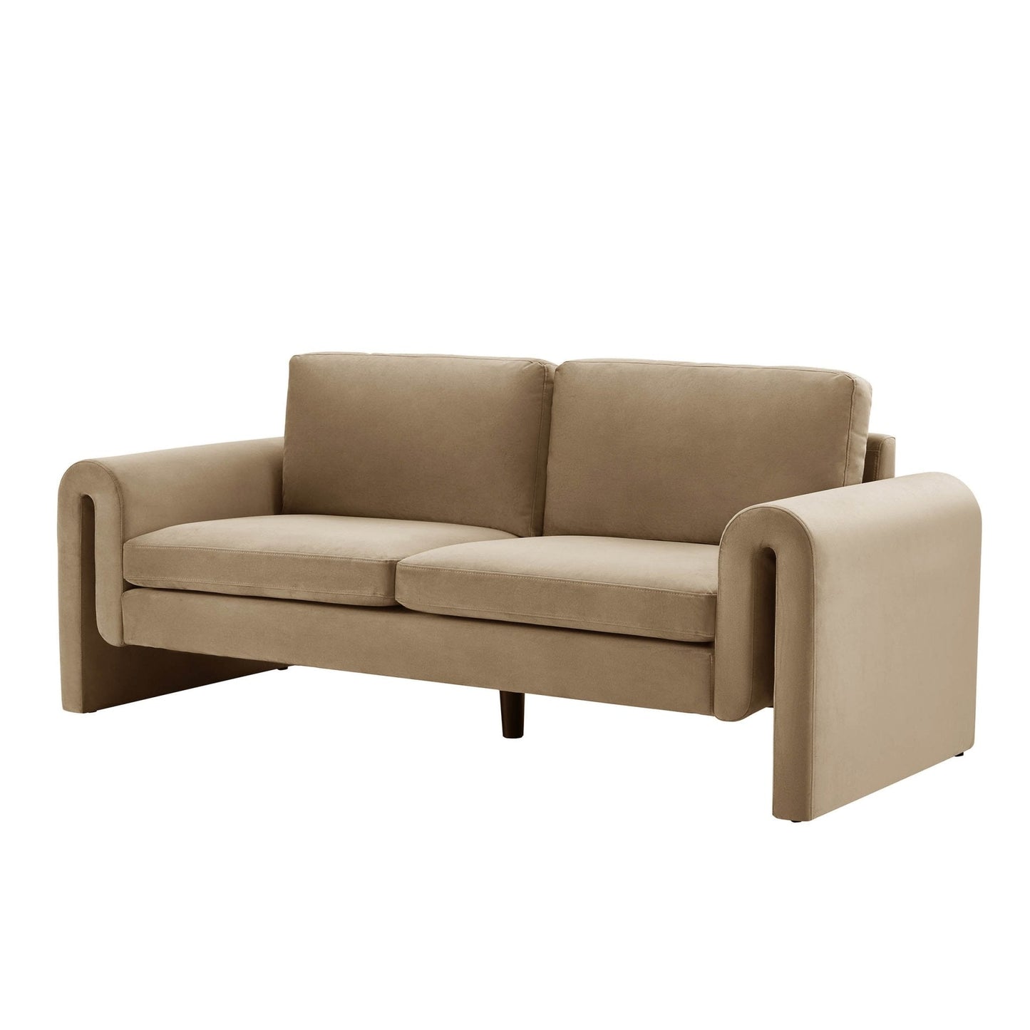 Dusk Grade B Marseille Latte Velvet 3 Seater Sofa RRP £450.00