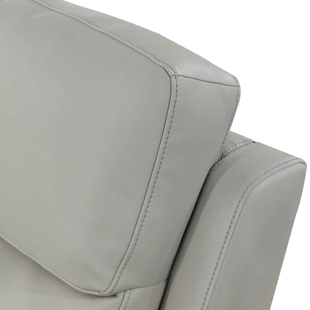 Aspire Kingsmere Grade BC Pewter Leather 2 Seater Power Recliner Sofa RRP £710