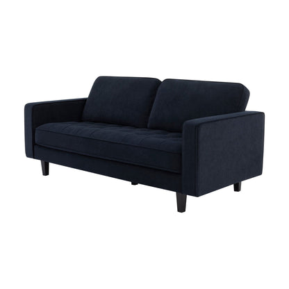 Dusk Sloane Grade B Midnight Dark Navy Velvet 3 Seater Sofa RRP £499