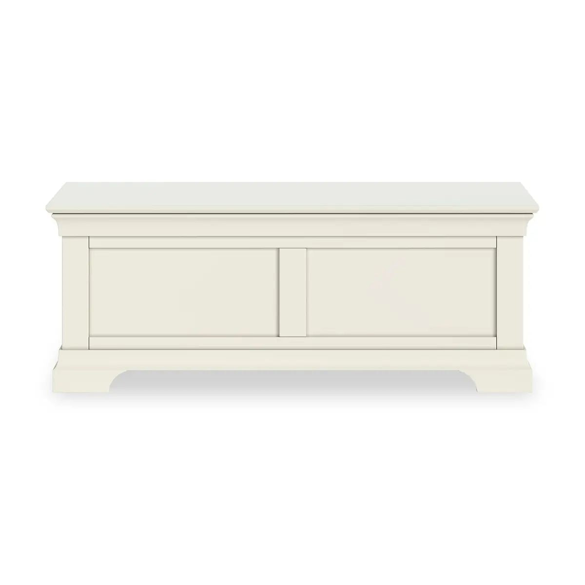 ROS-OUT-00945 Grade-B Roseland Furniture Colette Cream Blanket Box RRP £230.00