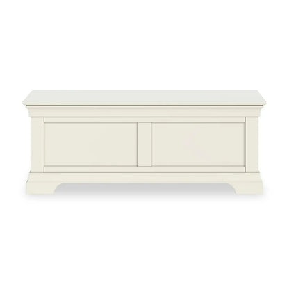 ROS-OUT-00945 Grade-B Roseland Furniture Colette Cream Blanket Box RRP £230.00
