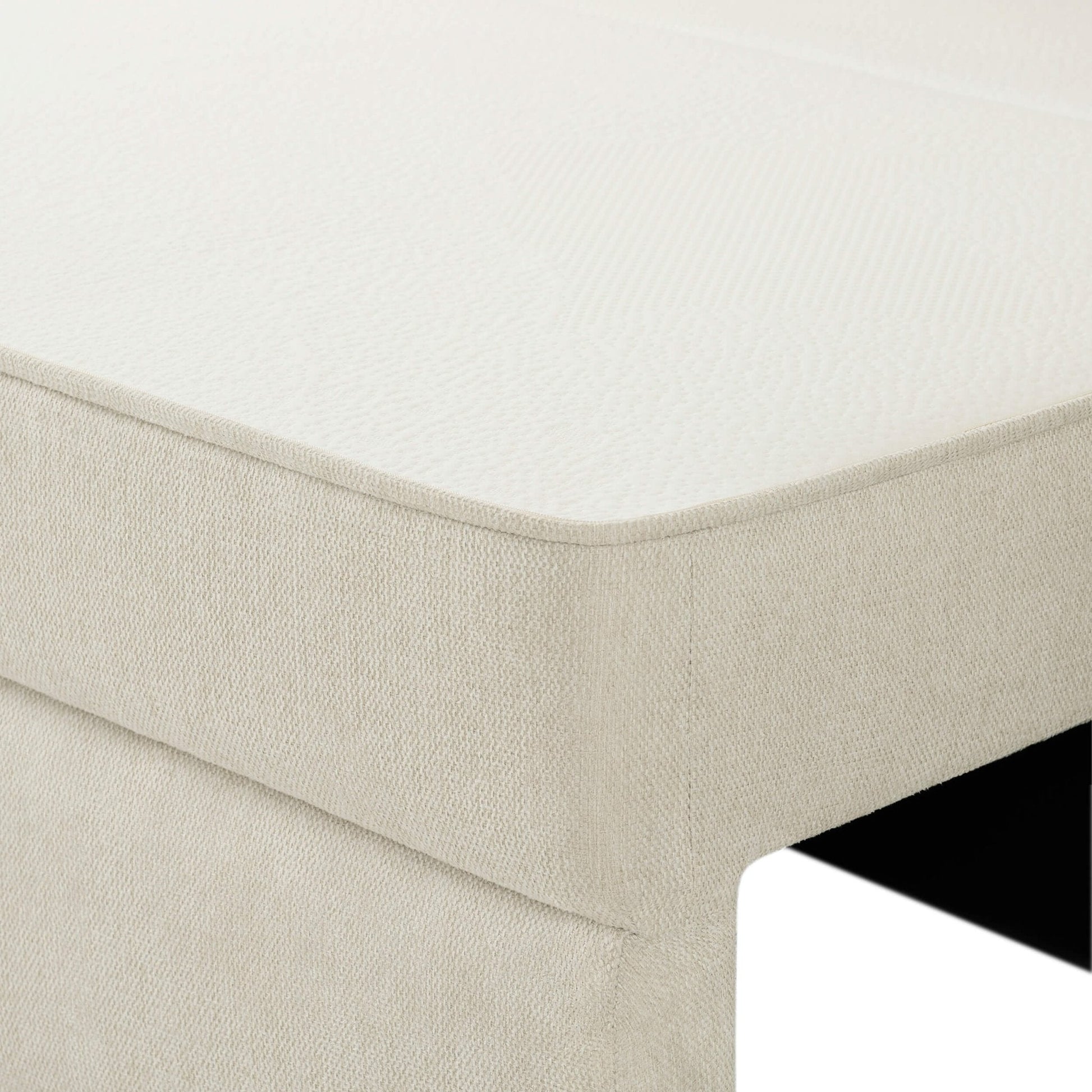 Dusk Soho Grade B Beige Linen Look 2.5 Seater Sofa Bed RRP £799