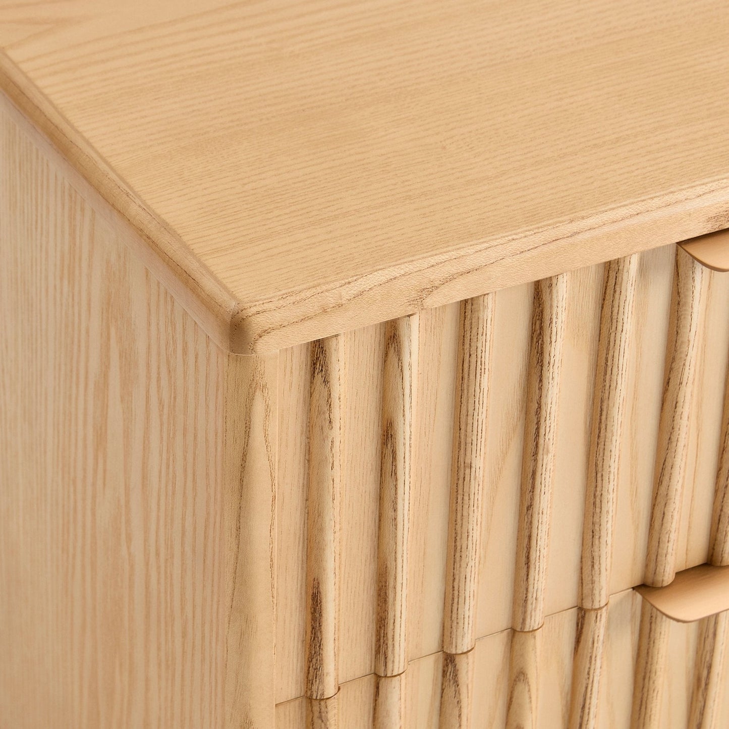 DUS-CC2-06483 Grade-B Dusk Elena Ash 2 Drawer Bedside Table - Light Wood RRP £139.00