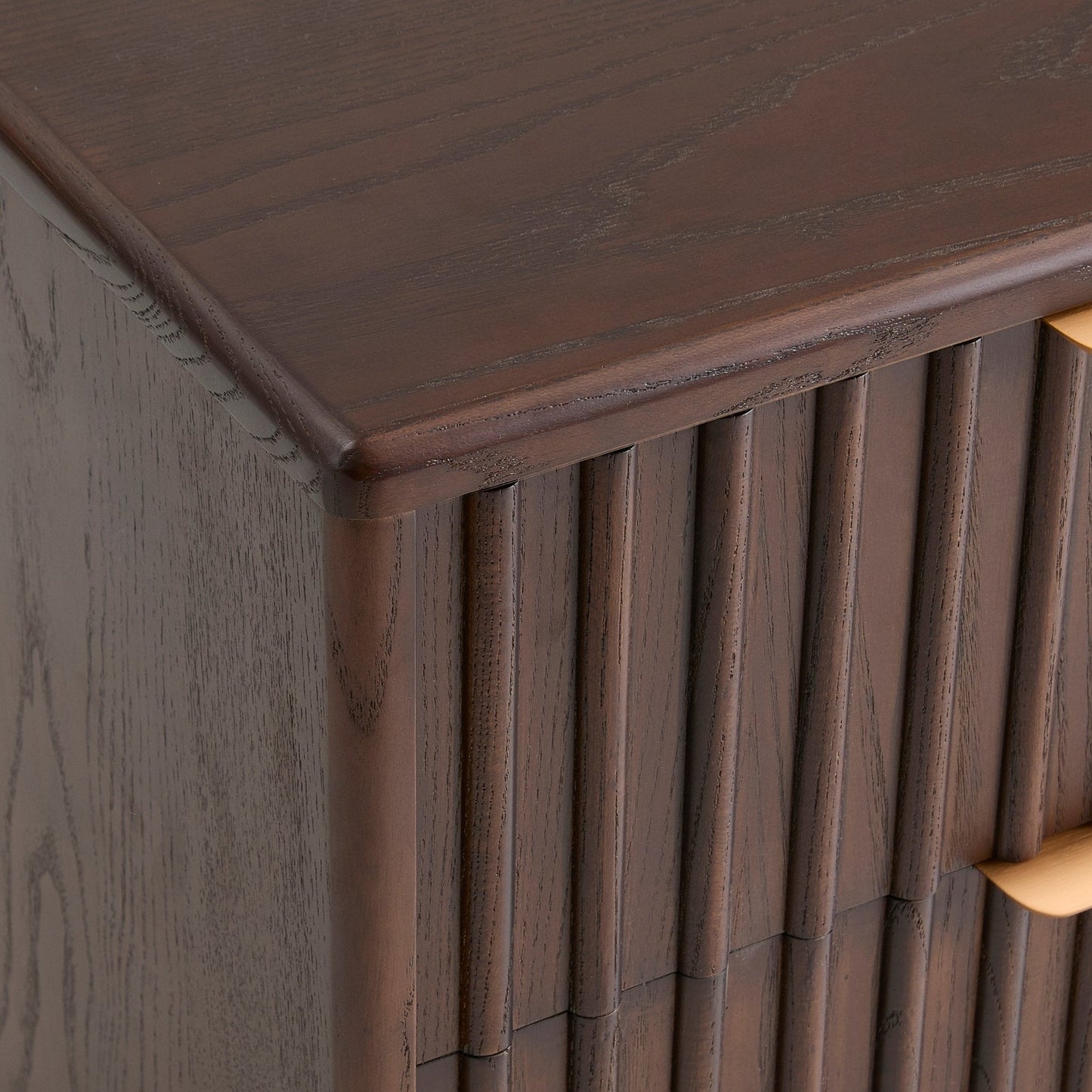 DUS-CC2-06473 Grade-B Dusk Elena Ash 2 Drawer Bedside Table - Walnut RRP £139.00
