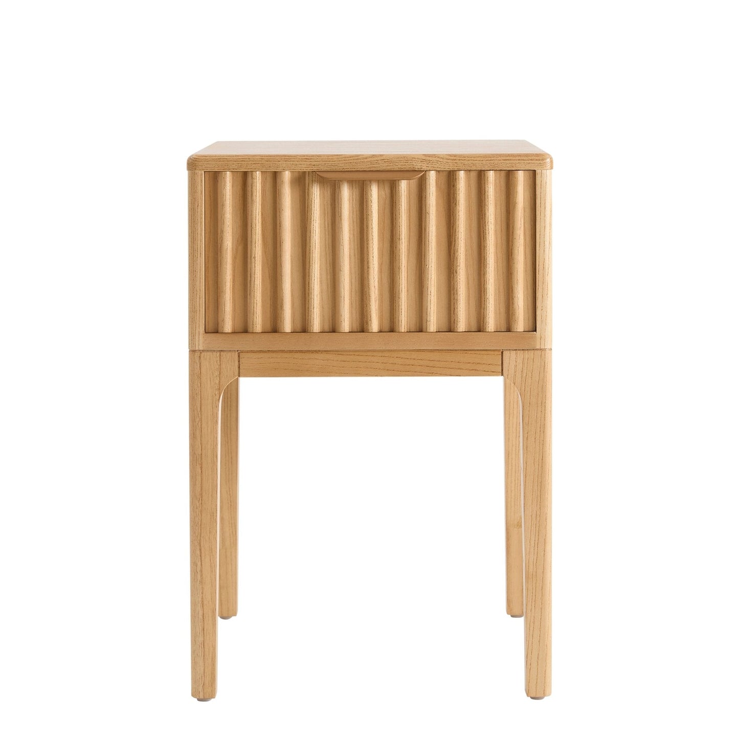 DUS-CC2-05196 Grade-B Dusk Elena Ash 1 Drawer Nightstand - Light Wood RRP £129.00