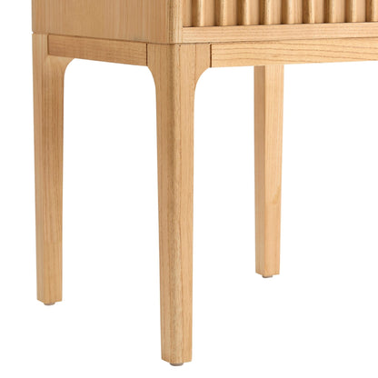 DUS-CC2-05196 Grade-B Dusk Elena Ash 1 Drawer Nightstand - Light Wood RRP £129.00