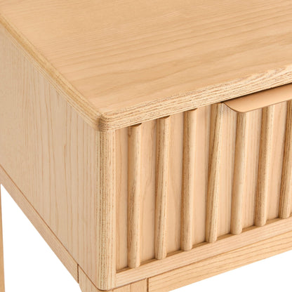 DUS-CC2-05196 Grade-B Dusk Elena Ash 1 Drawer Nightstand - Light Wood RRP £129.00