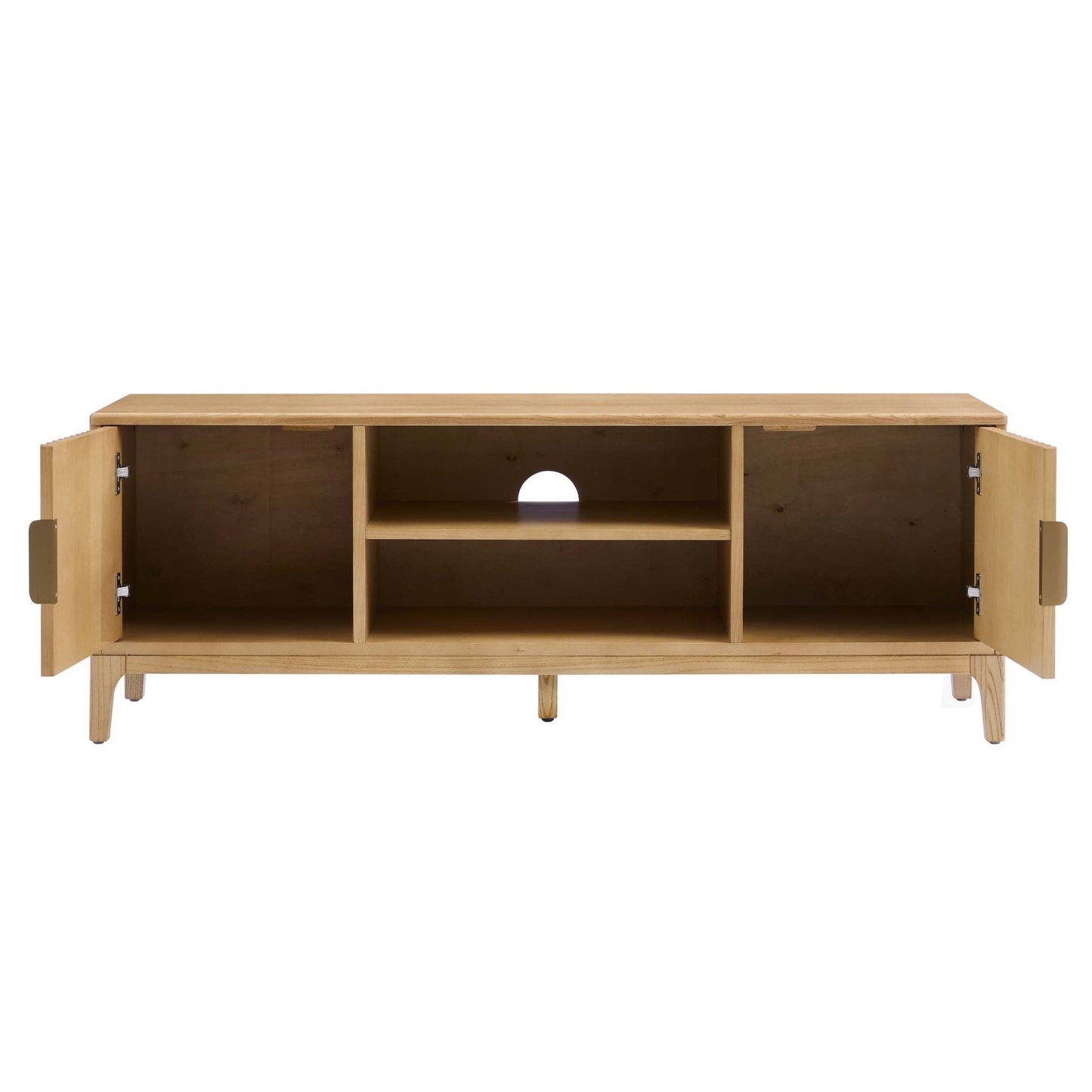 DUS-CC2-03958 Grade-B Dusk Elena Ash TV Unit - Light Wood RRP £187.00