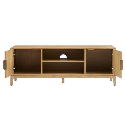 DUS-CC2-03958 Grade-B Dusk Elena Ash TV Unit - Light Wood RRP £187.00
