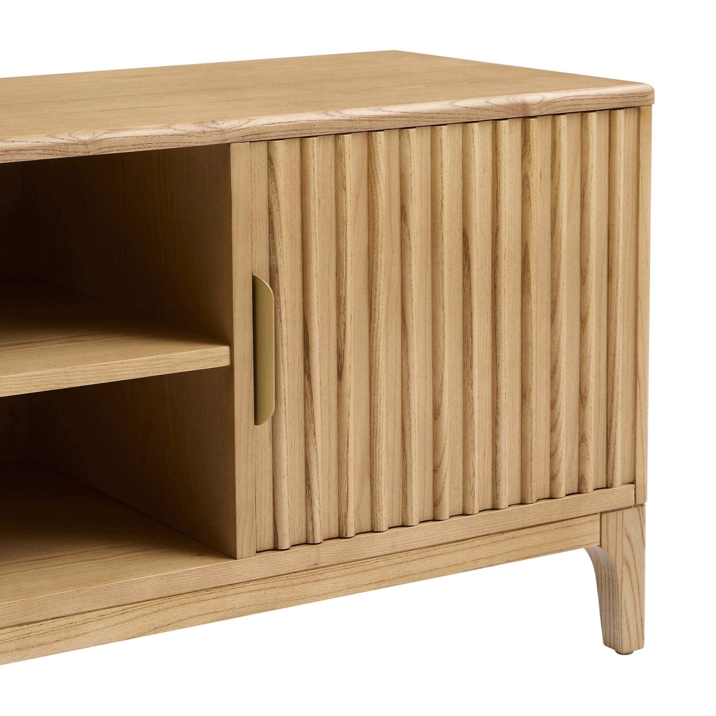 DUS-CC2-03958 Grade-B Dusk Elena Ash TV Unit - Light Wood RRP £187.00
