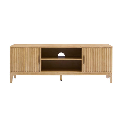 DUS-CC2-03958 Grade-B Dusk Elena Ash TV Unit - Light Wood RRP £187.00
