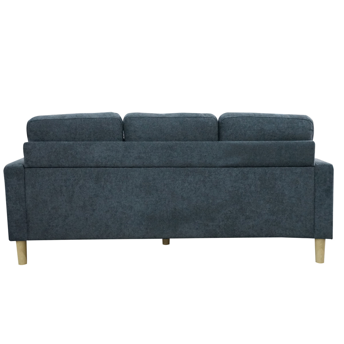 Aspire Pad Grade B Charcoal Soft Wool Effect Sofa with Reversible Chaise RRP £749
