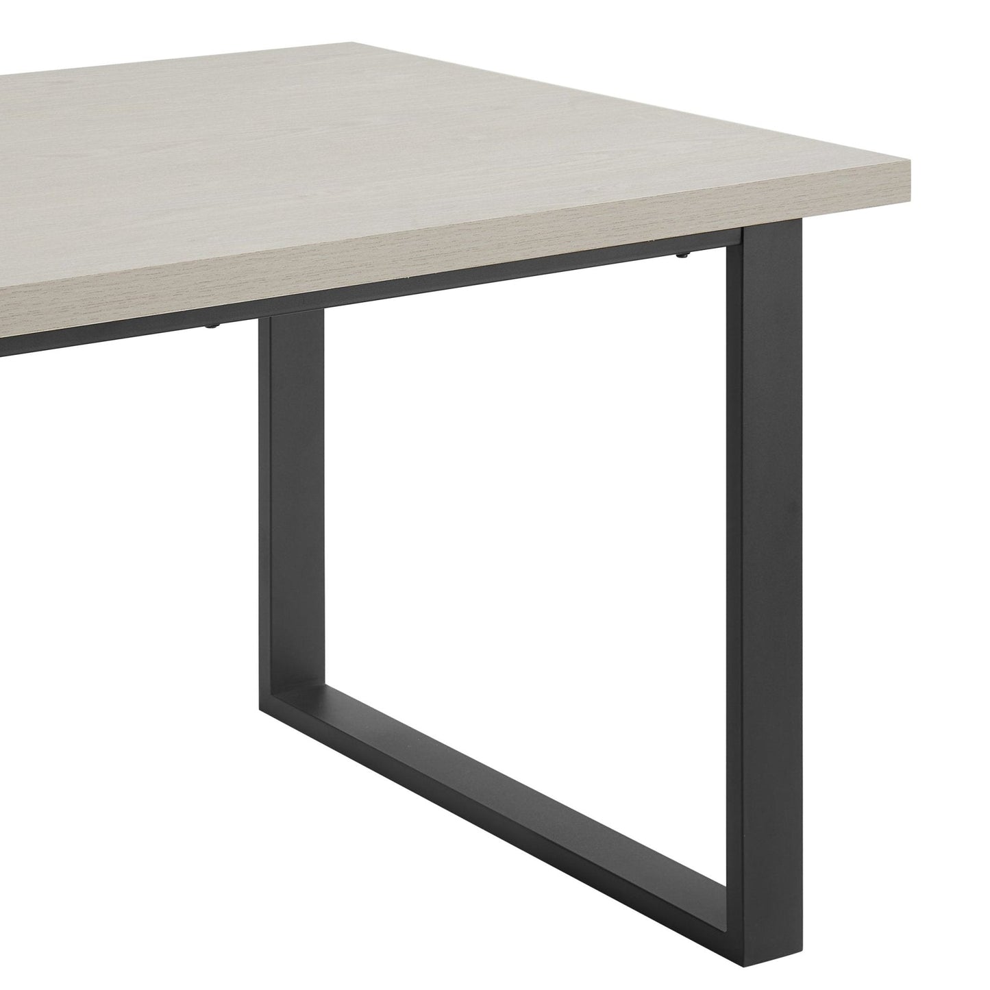 CCY-STO-00457 Grade-B Dusk Harper 4-6 Seater Dining Table - Wood/Black RRP £309